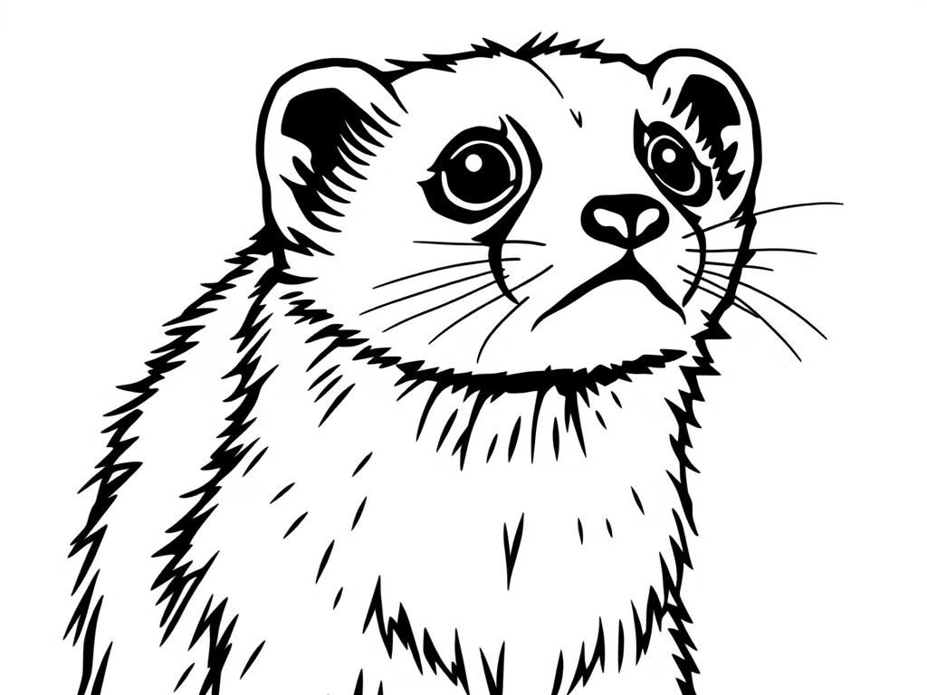 Ferret Coloring Page: Unleash Your Creativity