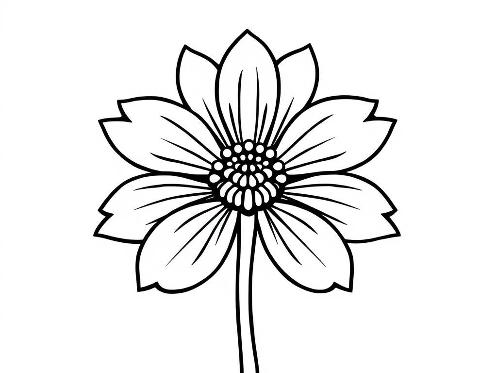 Flower Coloring Page