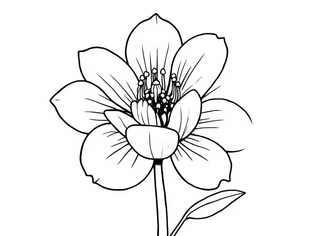 Flower Coloring Pages