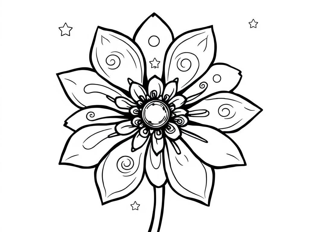 Flower Coloring Page