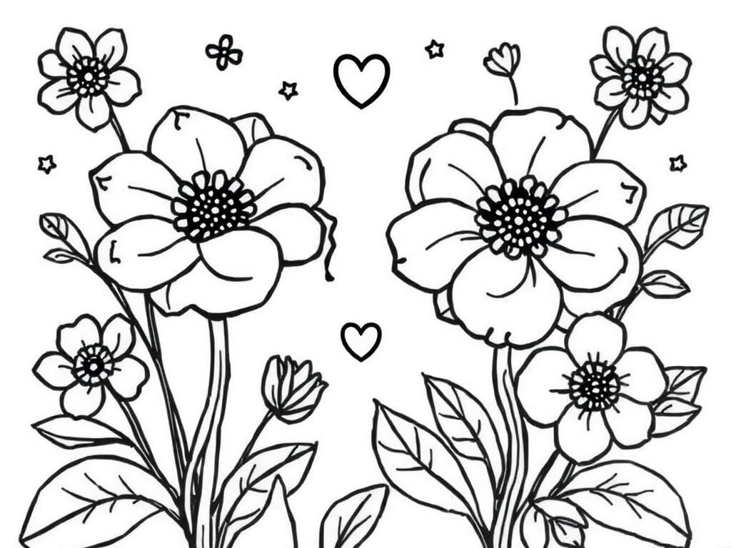 Flower Coloring Page