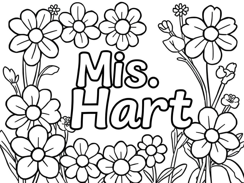 Flowers Coloring Page