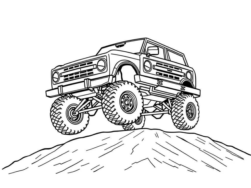 Monster Truck Coloring Page
