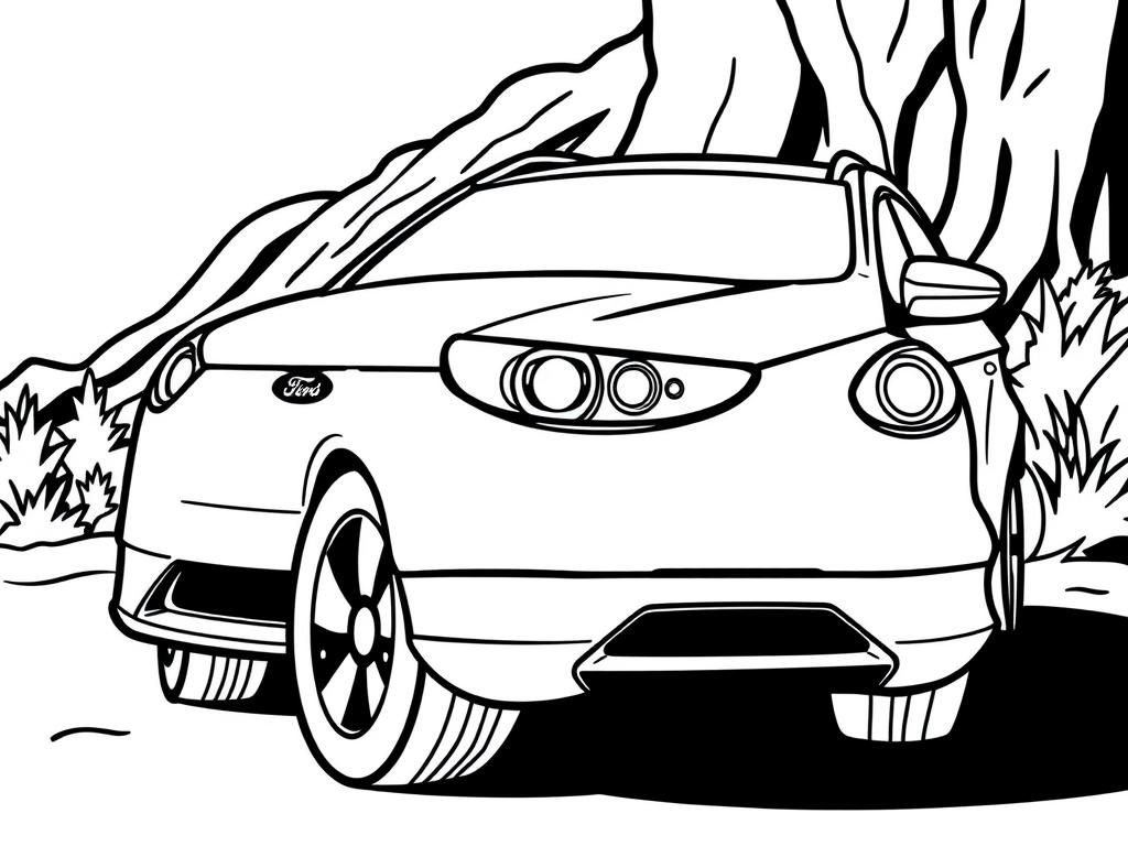Car Coloring Page