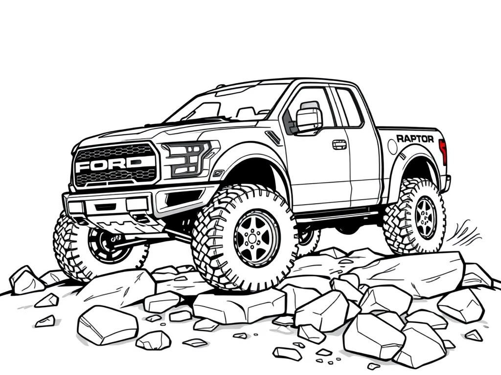 Offroad Truck Coloring Page