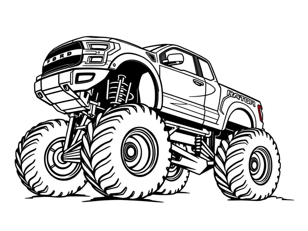 Monster Truck Coloring Page