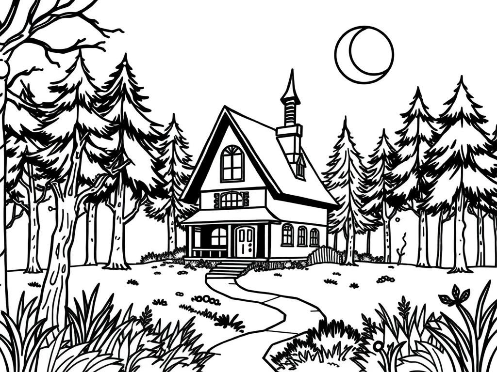 Preview of Forest and a witch house