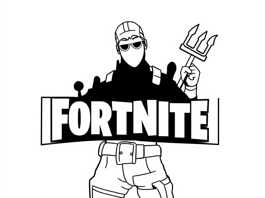 fortnite - Free Printable Coloring Page