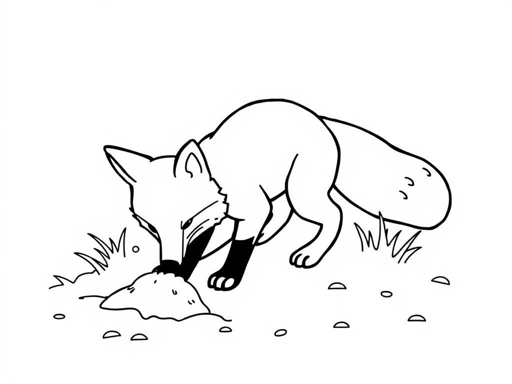 Fox Coloring Page