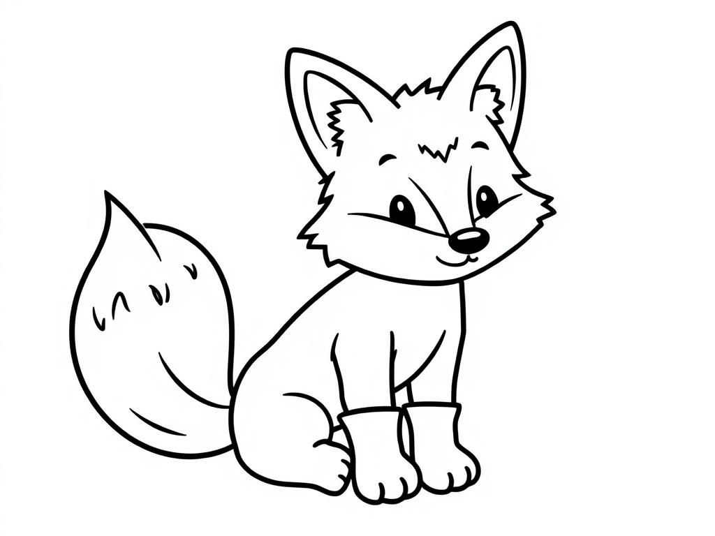 Fox in Socks - Free Printable Coloring Page