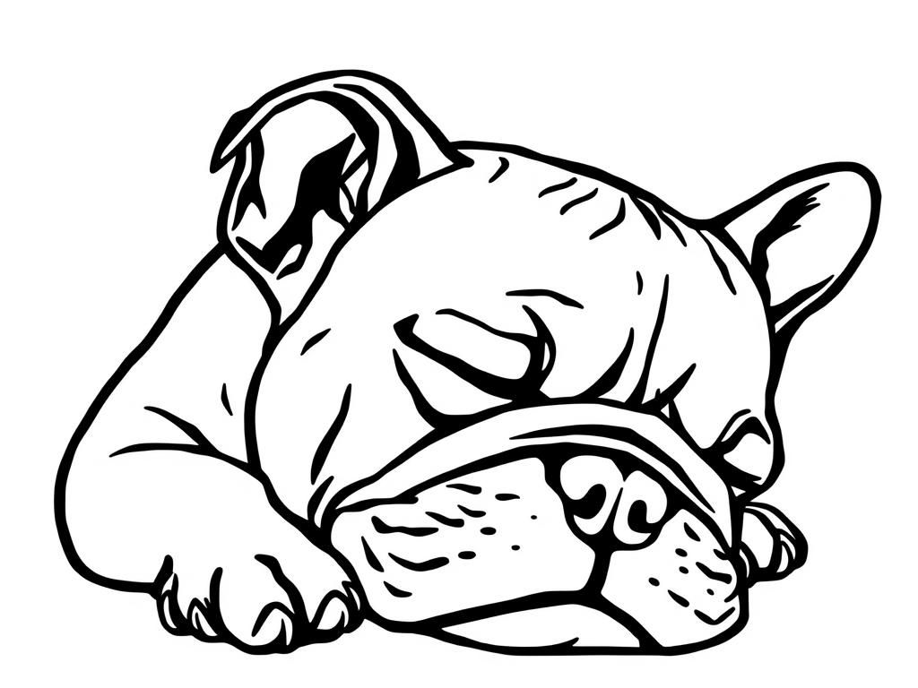 french bulldog sleeping