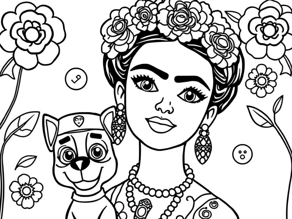 Preview of frida kahlo and paw patrol