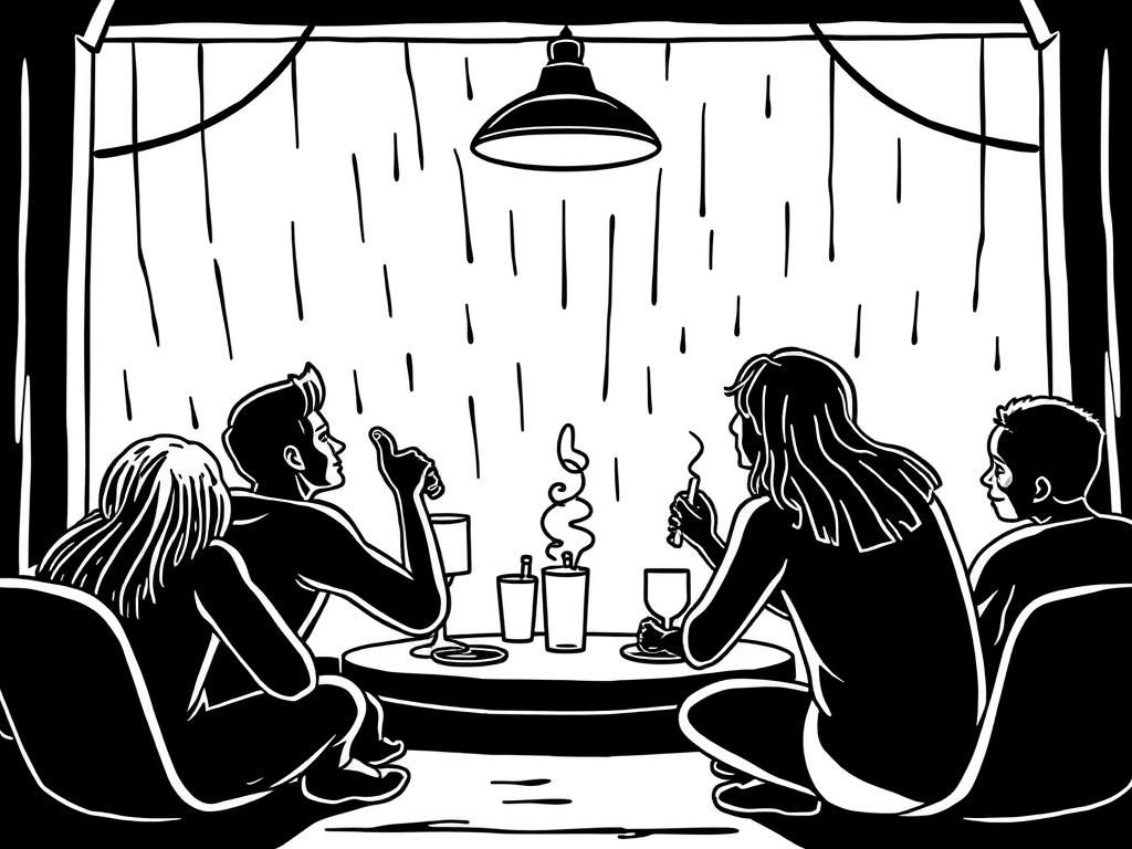 Family Dinner Coloring Page