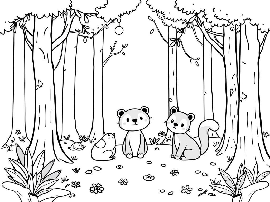 Preview of friends in the forest