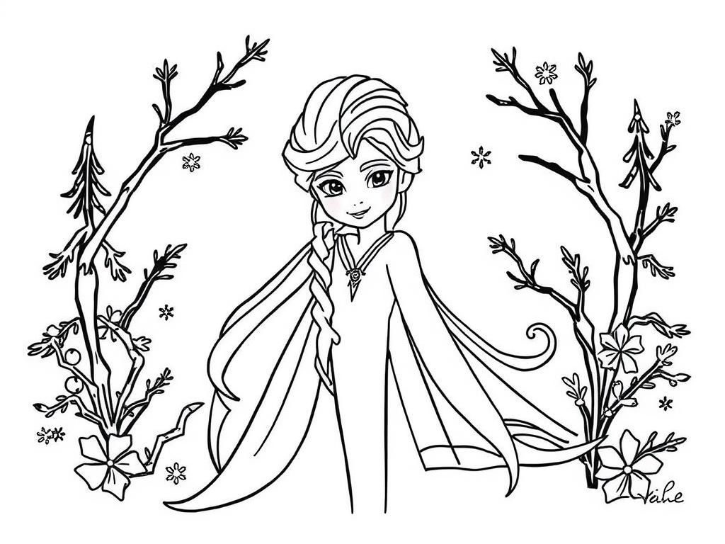 FROZEN - Free Printable Coloring Page
