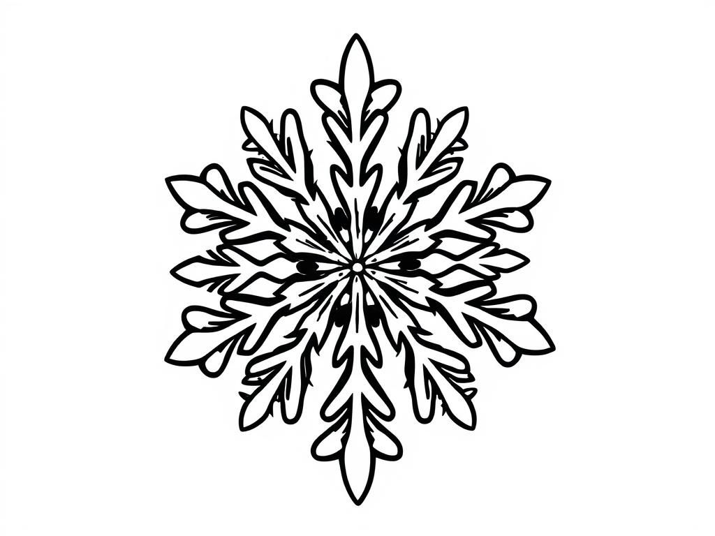 Snowflake Coloring Page