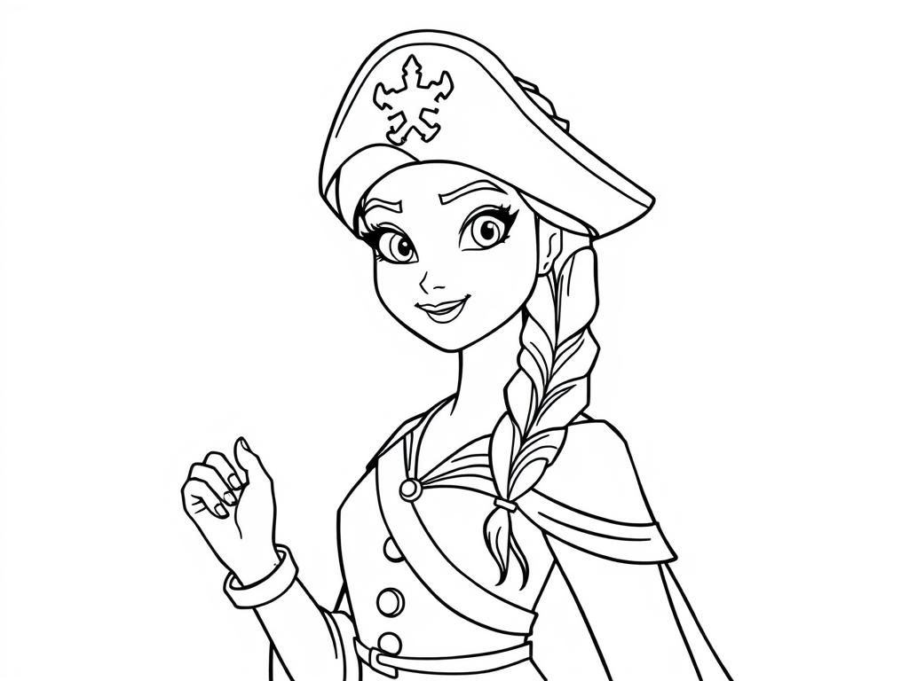 frozens elsa as a pirate captain