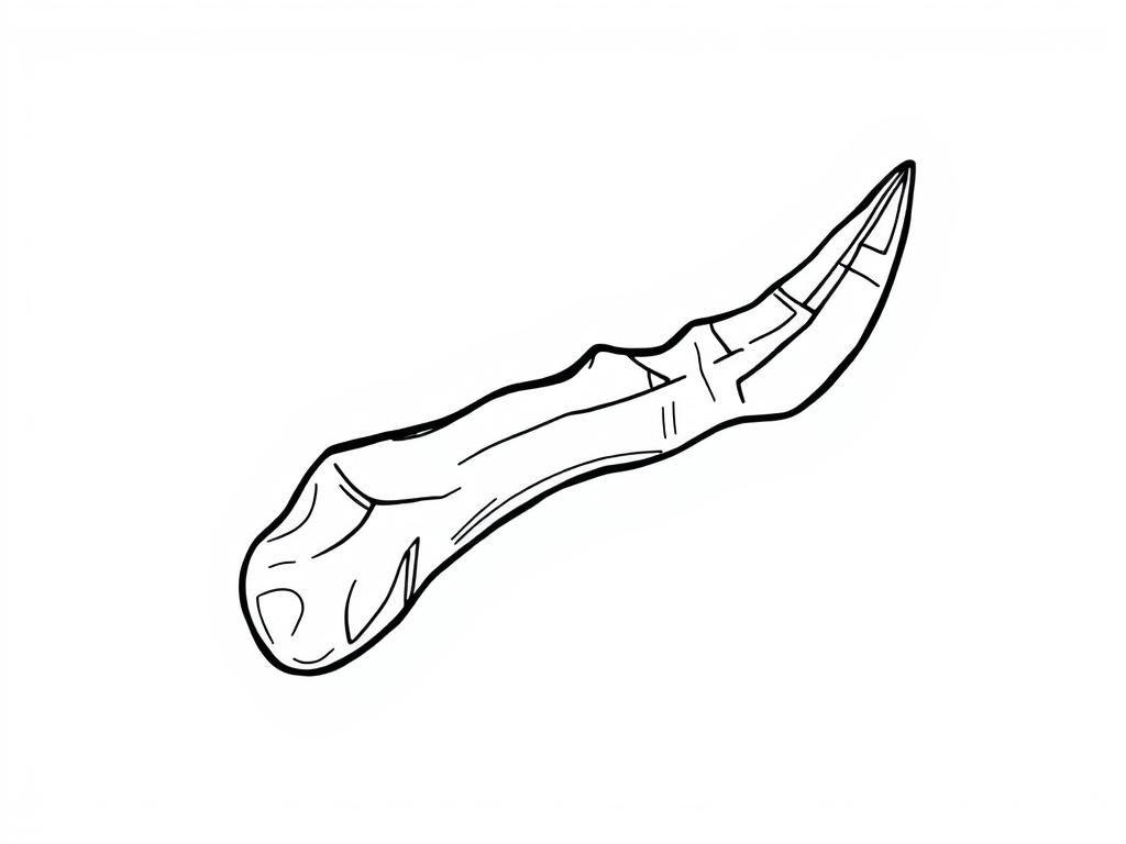 Dinosaur Claw Coloring Page