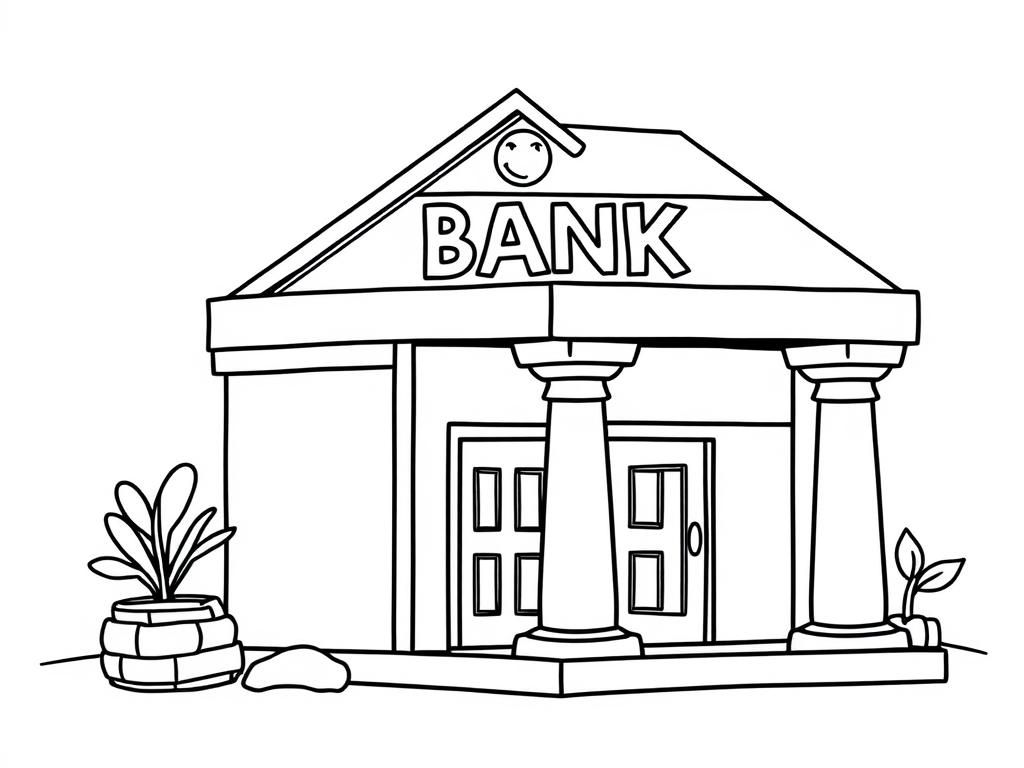 Architecture Coloring Page for Kids