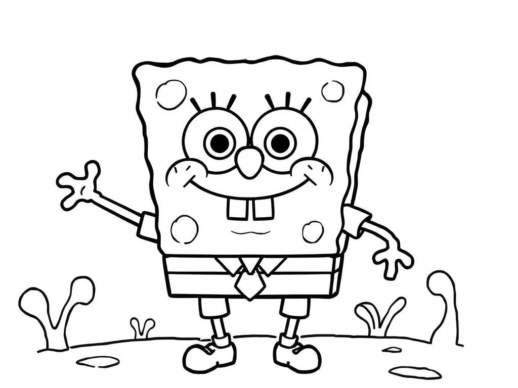 SpongeBob SquarePants Coloring Page