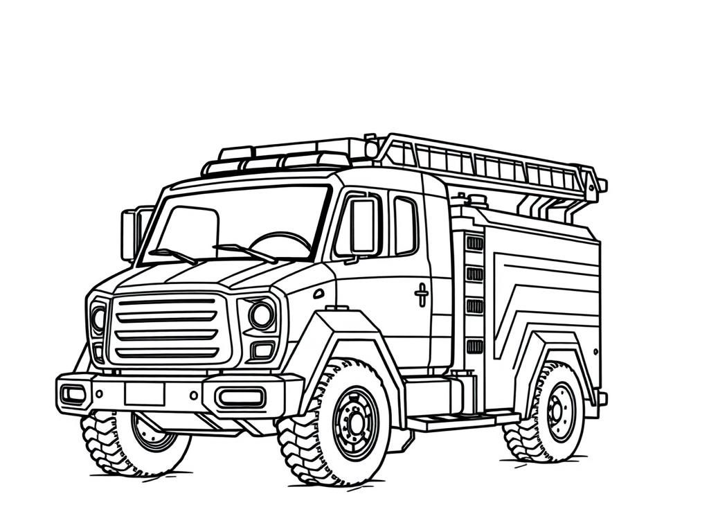 Preview of futuristic firetruck