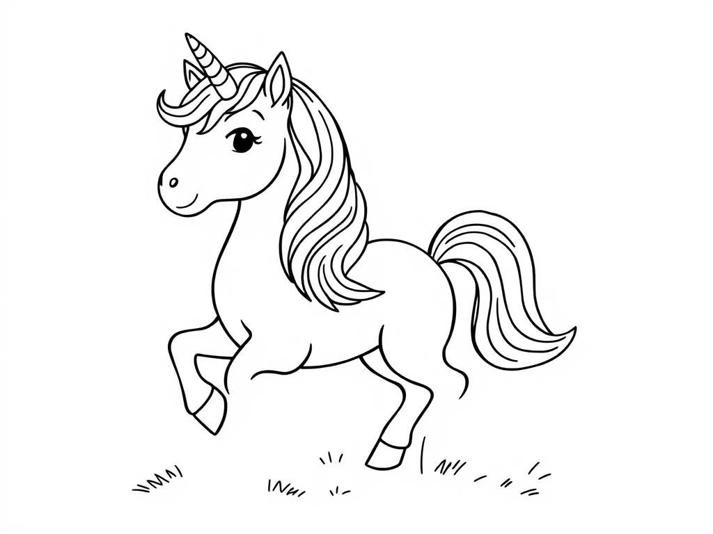 Unicorn Coloring Page