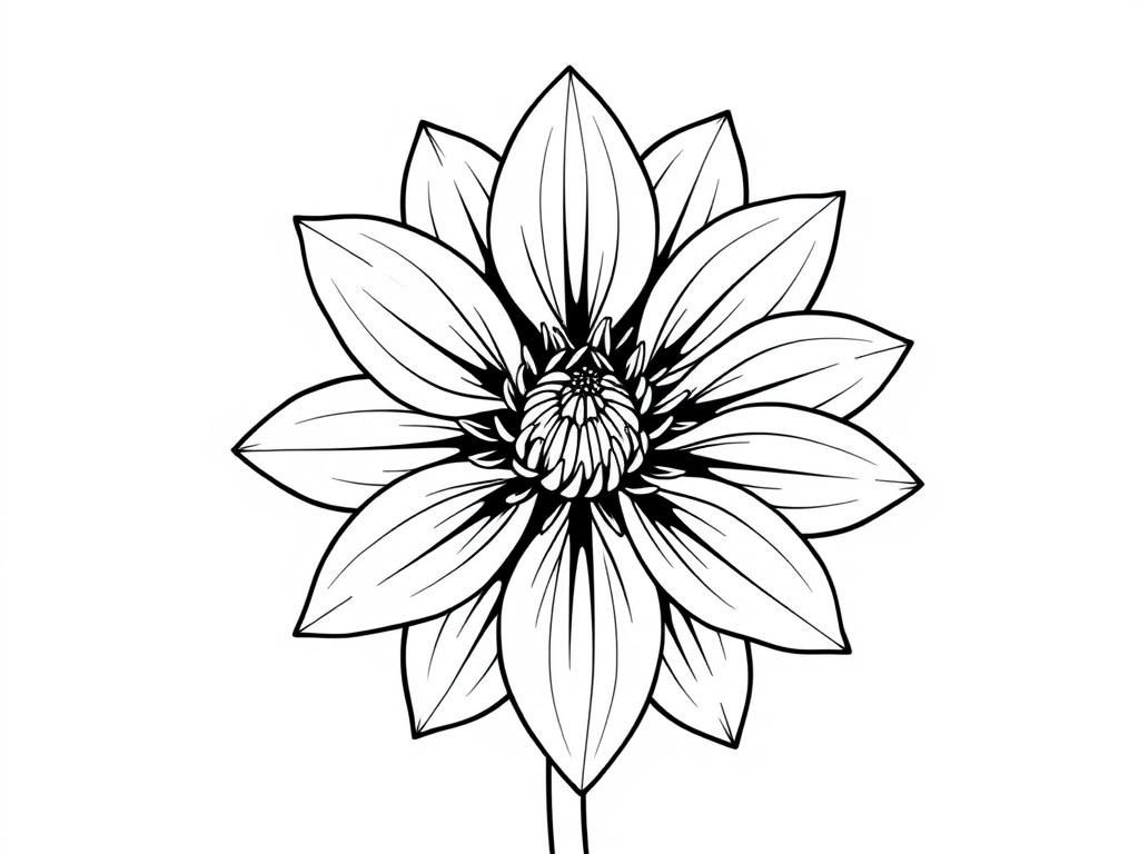 Flower Coloring Page
