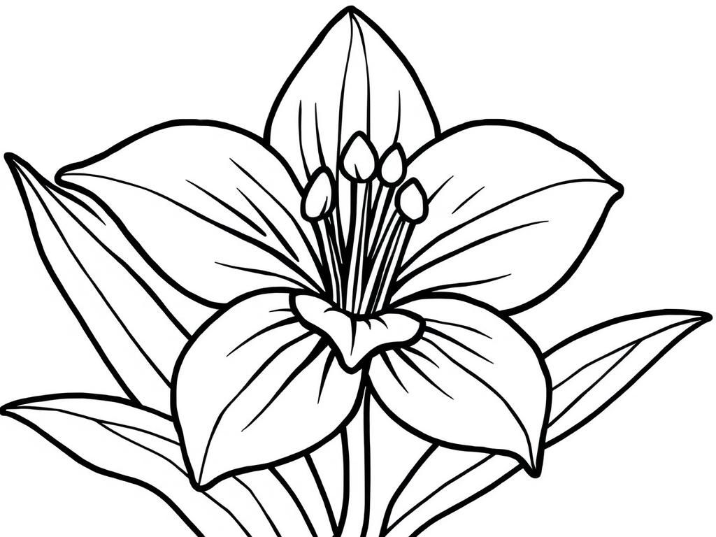 Flower Coloring Page