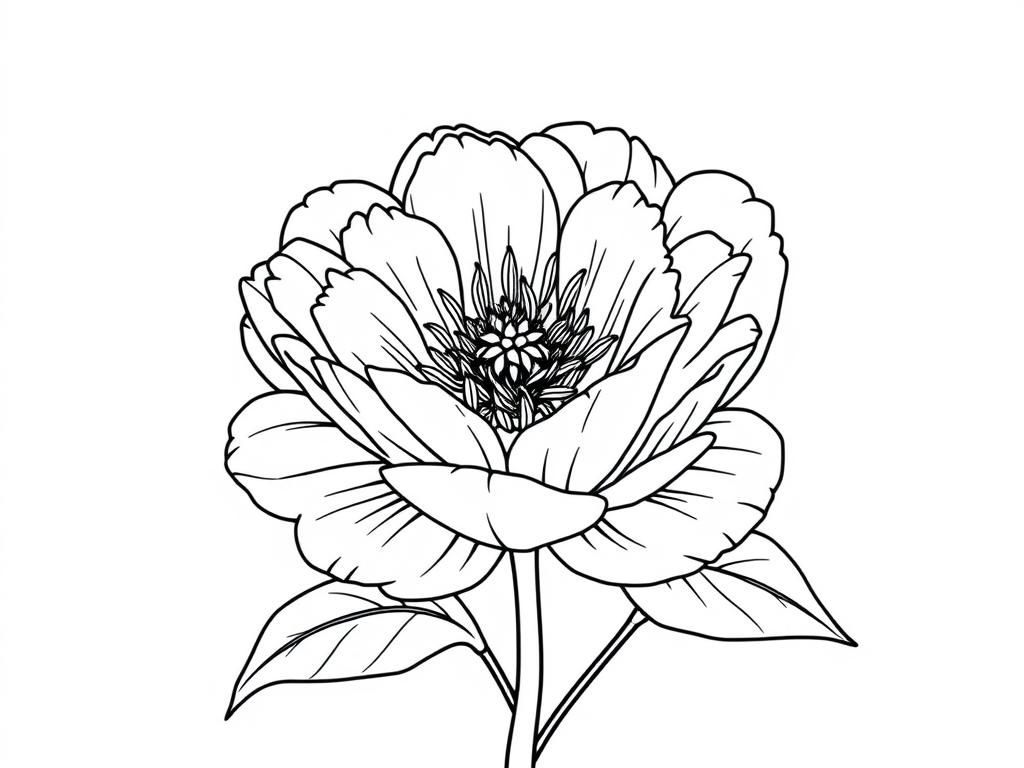 Flower Coloring Page