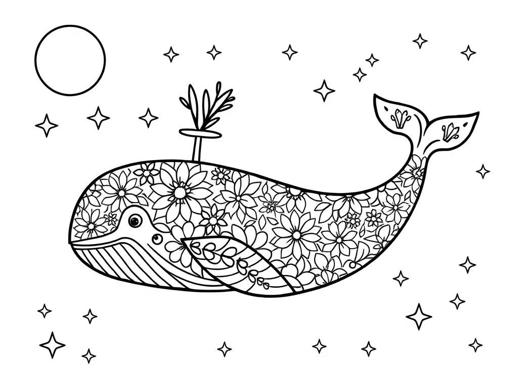 Preview of GEOMETRIC, FLORAL, WHALE, STARS, MOON