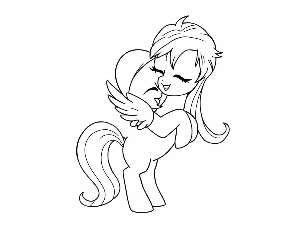 Ponies Coloring Page