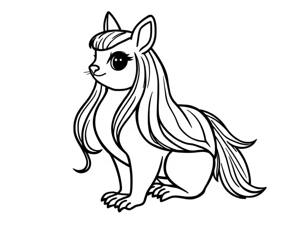 Mythical Creature Coloring Page