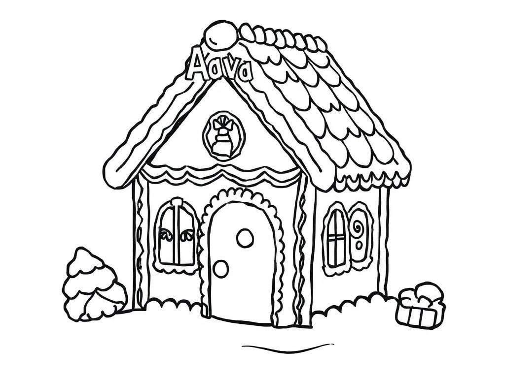 Cozy House Coloring Page