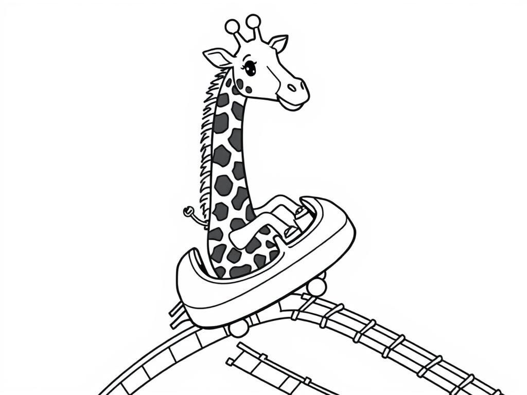 Preview of Giraffe on a roller coaster