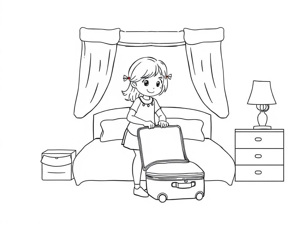 Travel Coloring Page