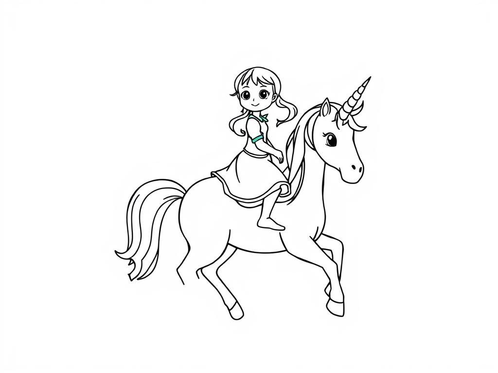 Preview of girl on a unicorn