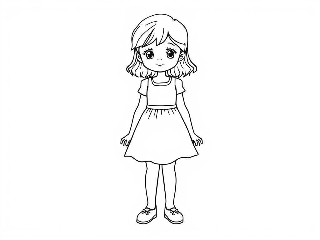 Girl Coloring Page