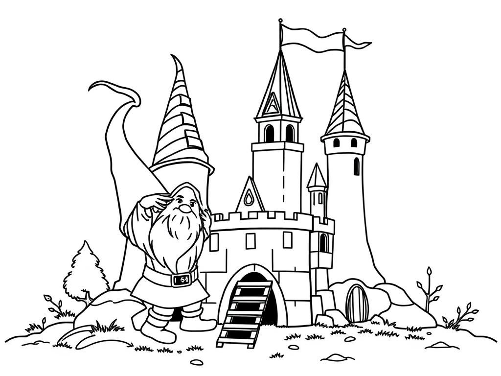 Wizard Castle Coloring Page