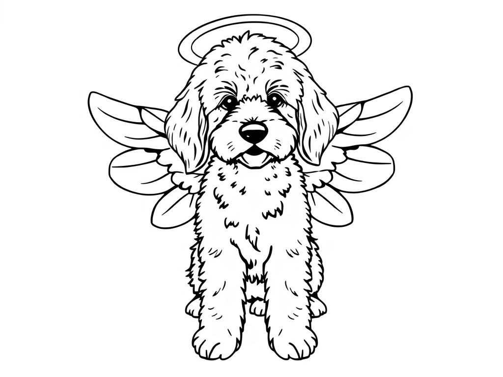 goldendoodle angel