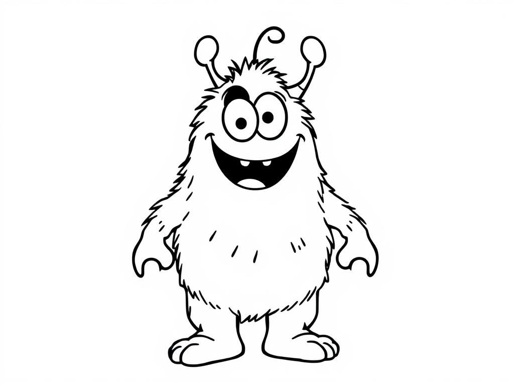 Monsters Coloring Page