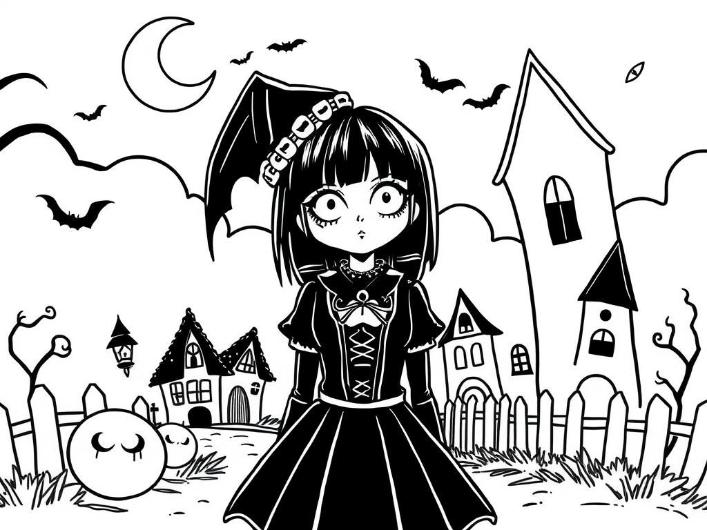 Halloween Witch Coloring Page