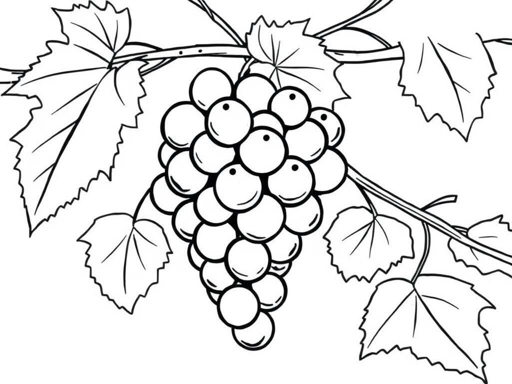 Preview of Grapes on a vine