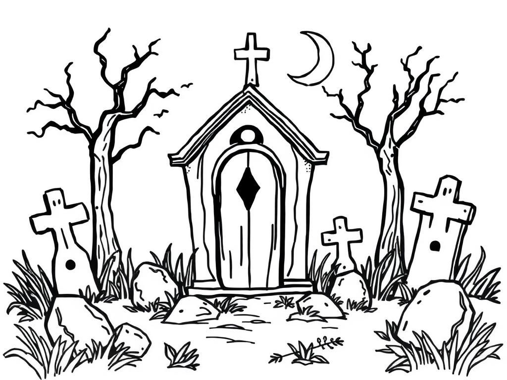 graveyard background
