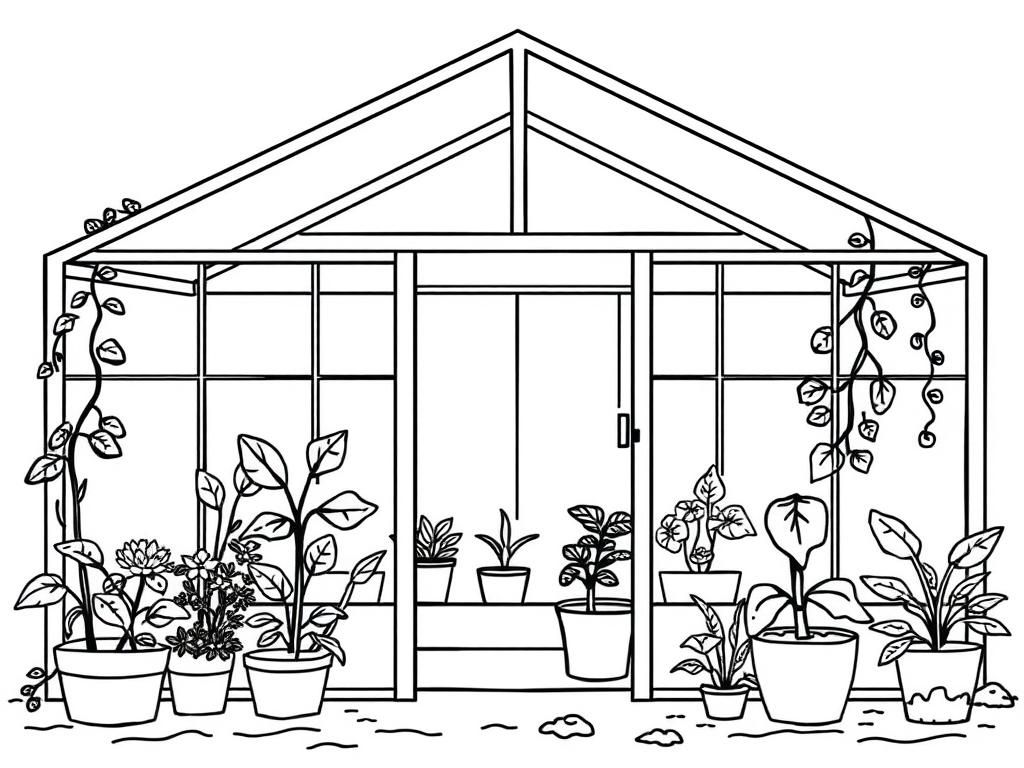 Preview of Greenhouse with plants