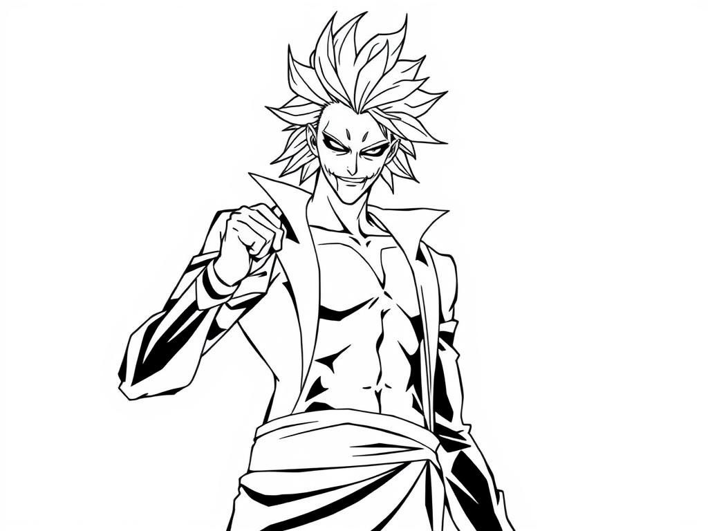Ban Fairy Tail Coloring Page