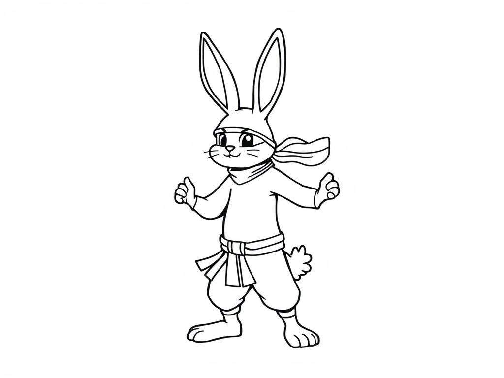 grown up tall ninja hop bunny