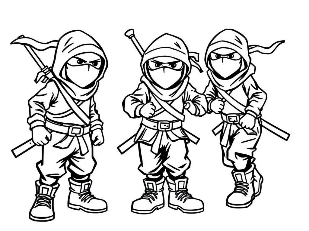 grownup ninjas with boots