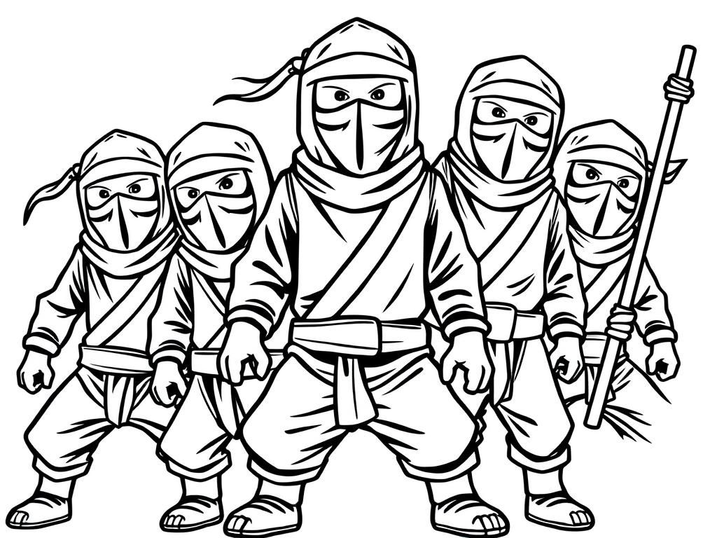 grownup tall ninjas five ninjas