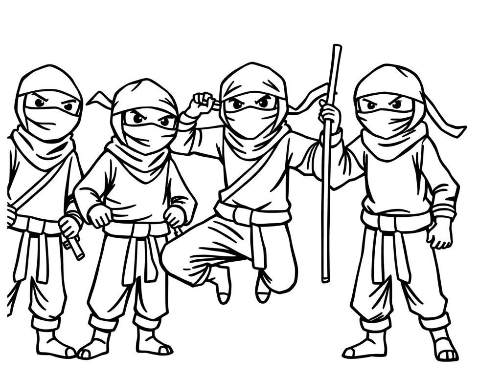 grownup tall ninjas five ninjas