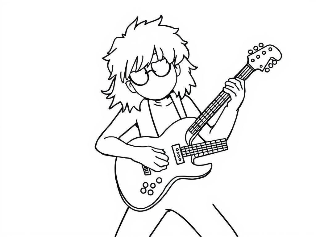 Musician Coloring Page